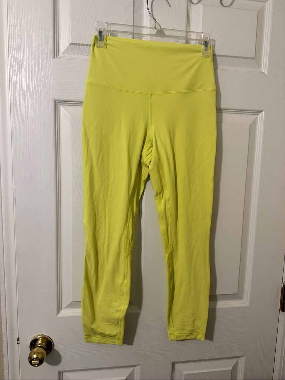 Lululemon High-Waist Yellow Leggings